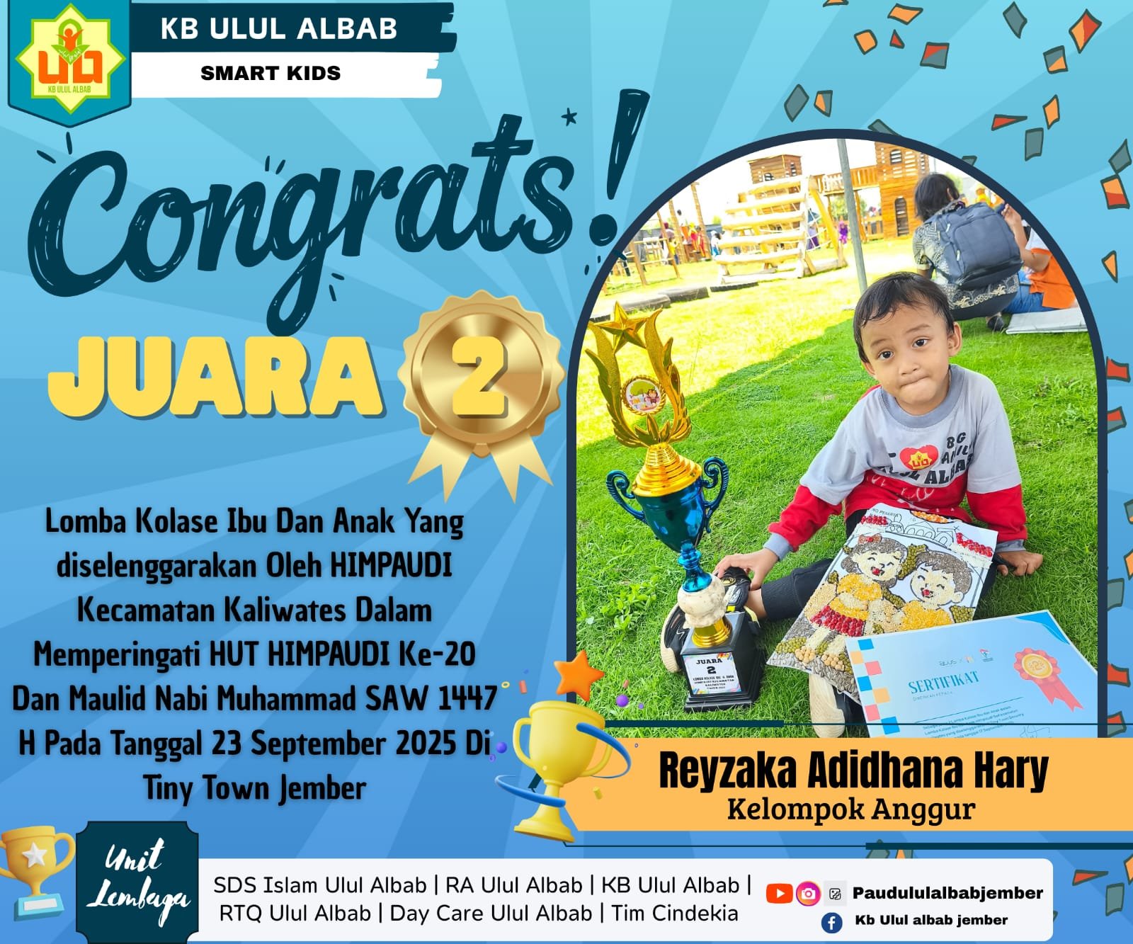 Read more about the article Reyzaka Adidhana Hary Juara 2 Lomba Kolase