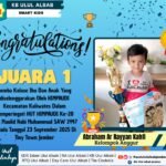 Abraham Ar Rayyan Kahfi Juara 1 Lomba Kolase